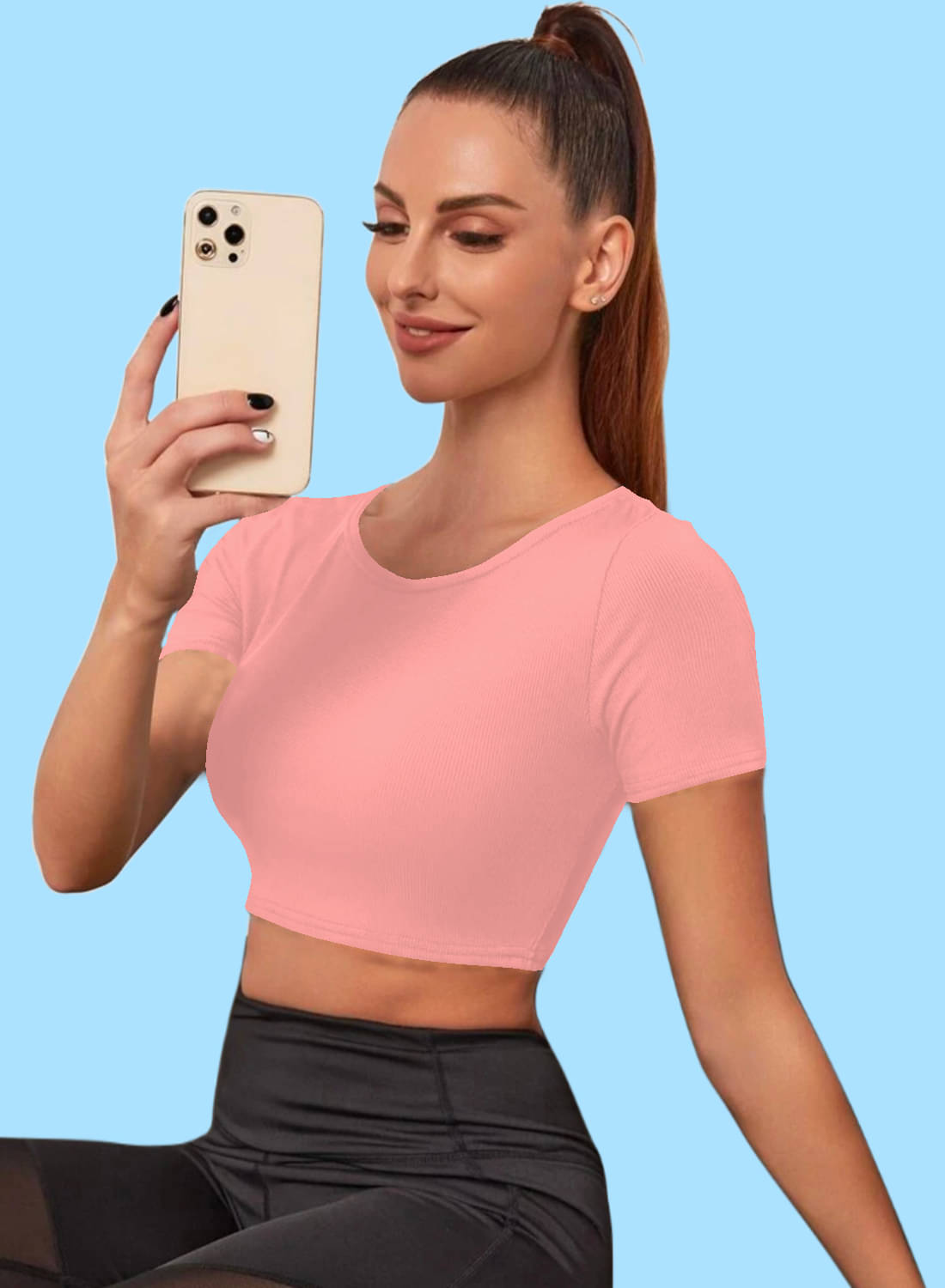     			Dream Beauty Fashion Women's Polyester Tunic ( Peach )