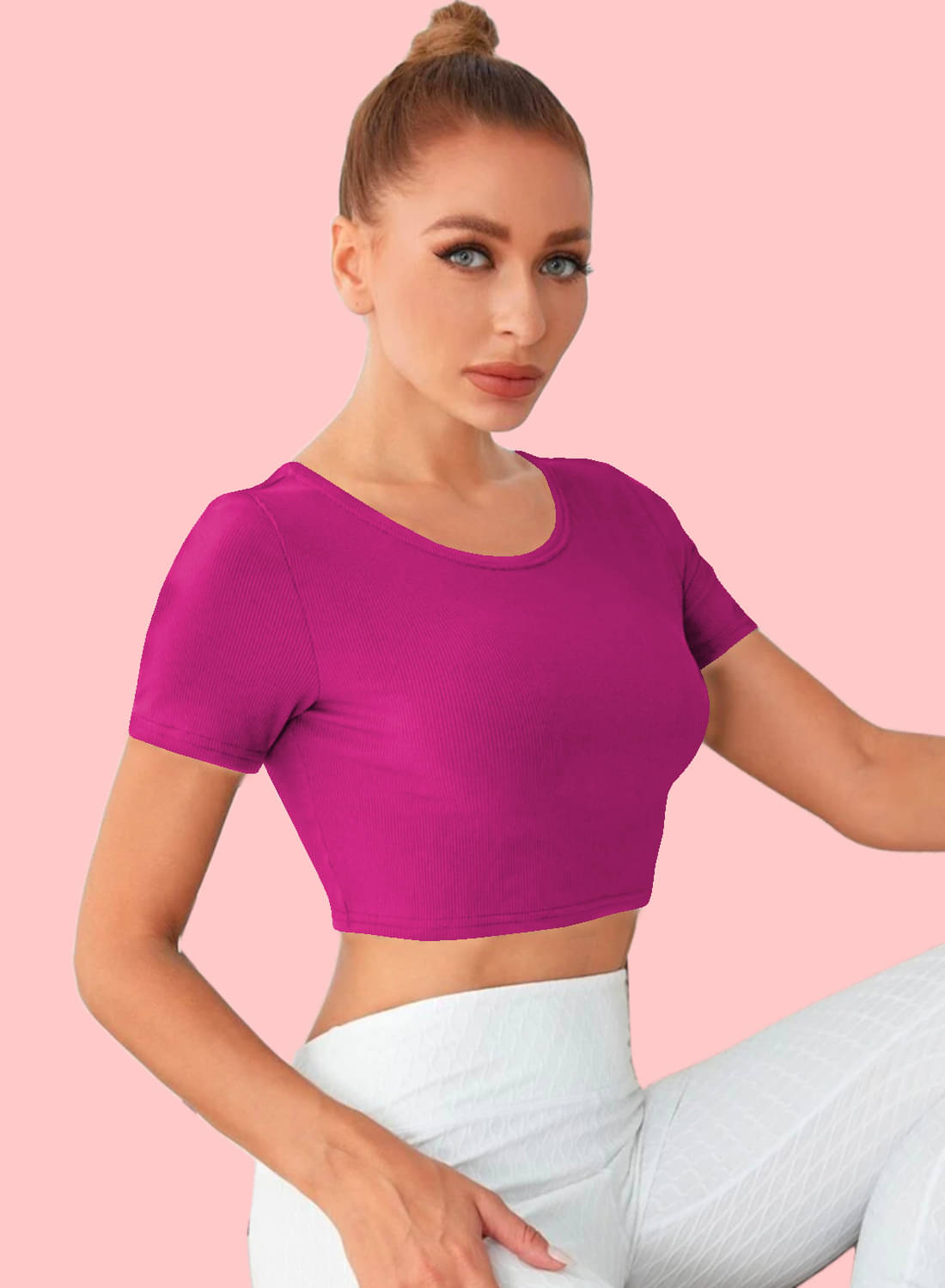     			Dream Beauty Fashion Women's Polyester Tunic ( Pink )