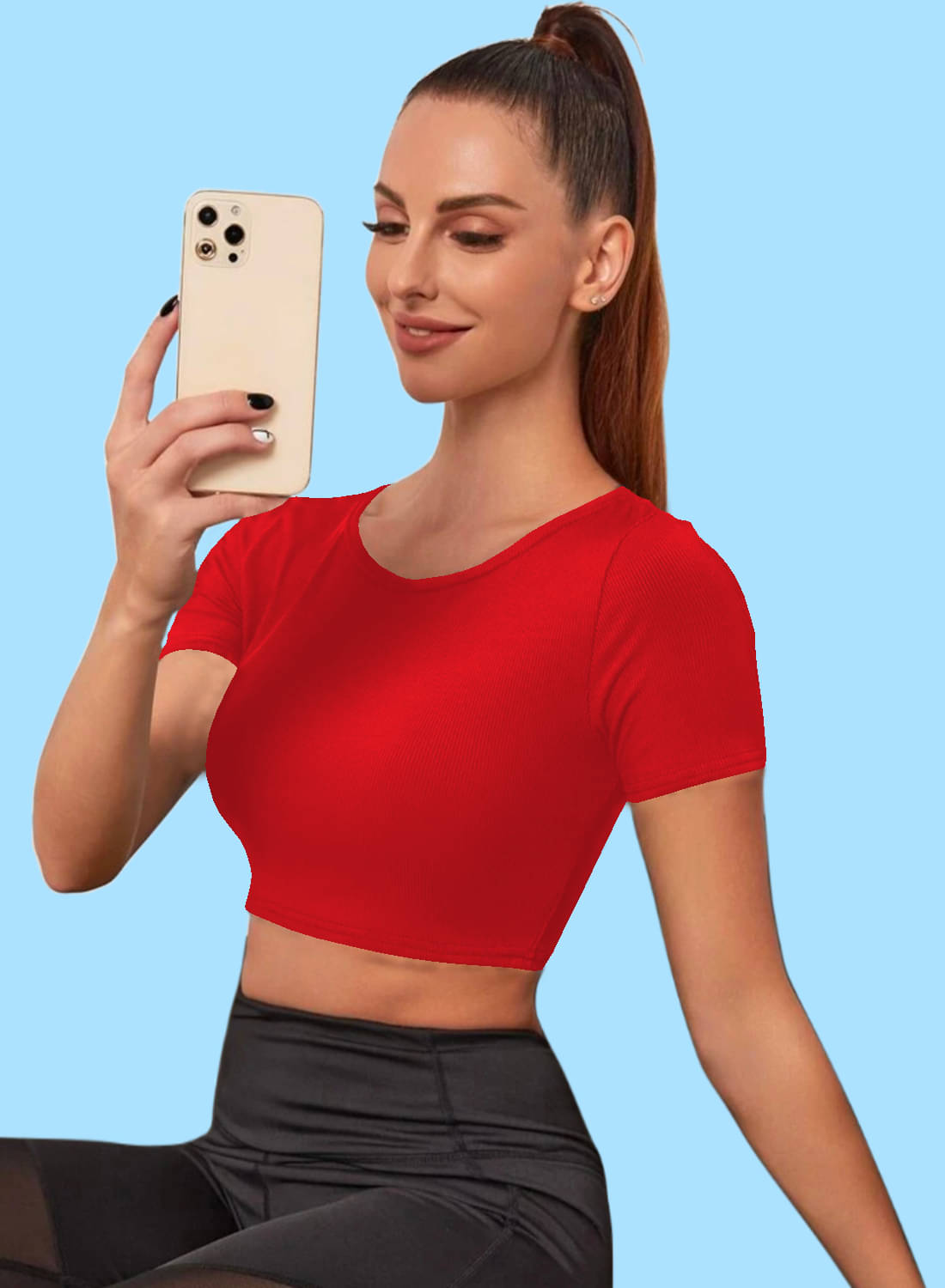     			Dream Beauty Fashion Women's Polyester Tunic ( Red )