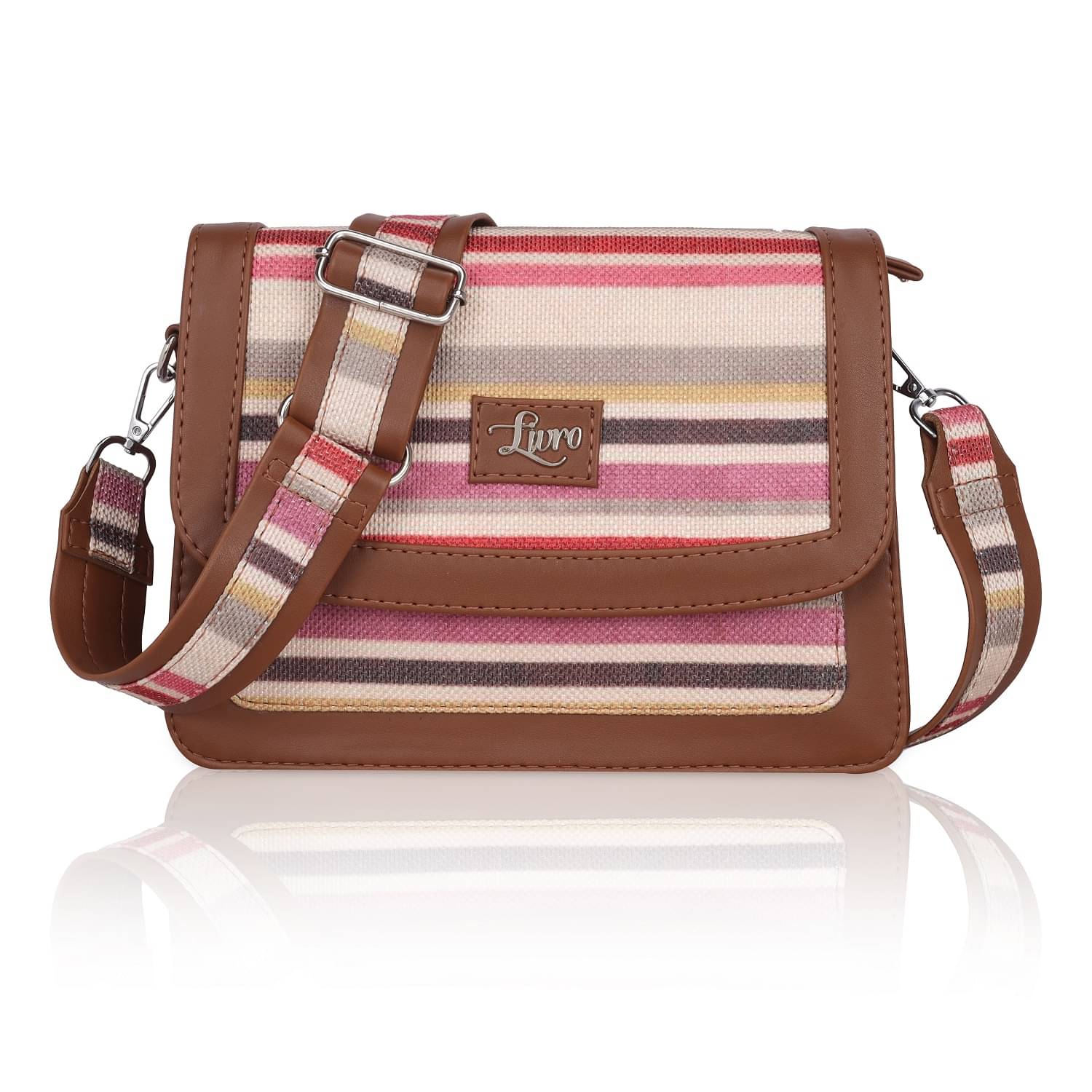     			Livro Sling Bag Jute Set of 1 ( Maroon )