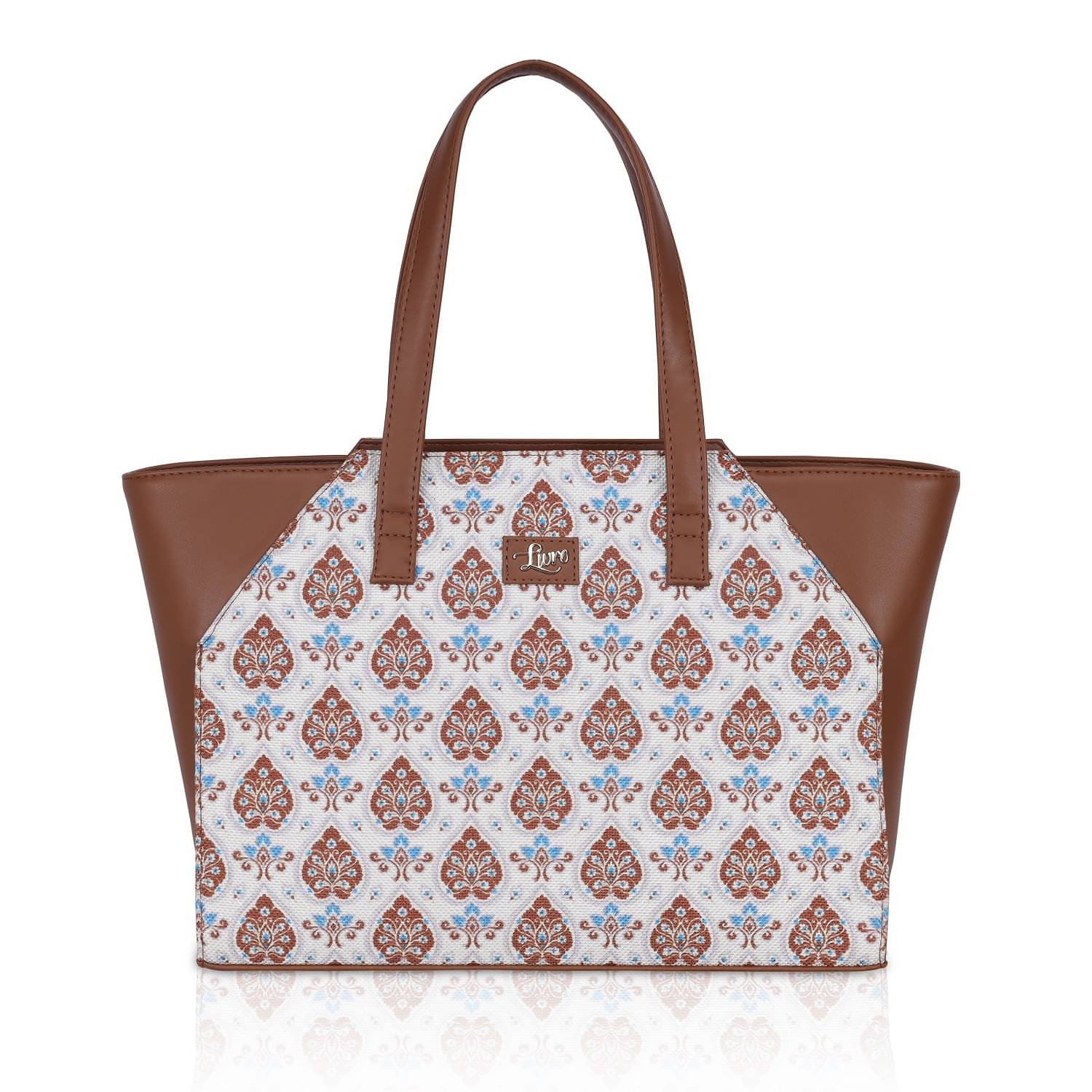     			Livro Tote Bag Artificial Leather Set of 1 ( White )