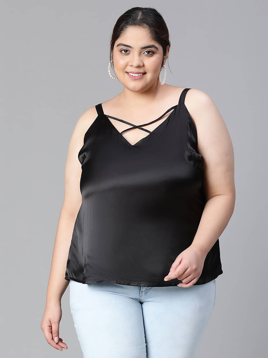 Oxolloxo Women's Polyester Tank Top ( Black ) Oxolloxo Women's Polyester Tank Top ( Black )