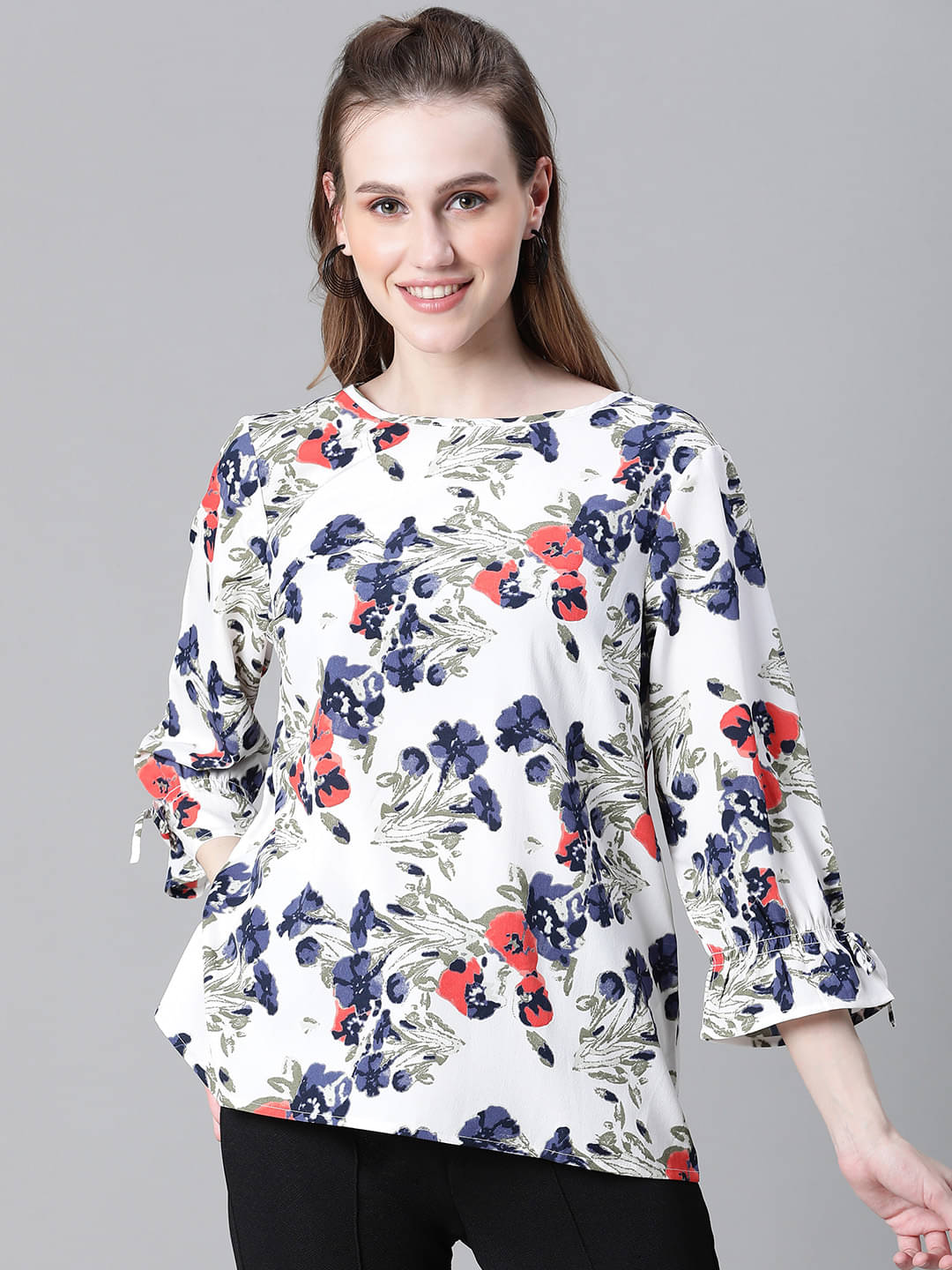     			Oxolloxo Women's Polyester Regular Top ( Multicolor )