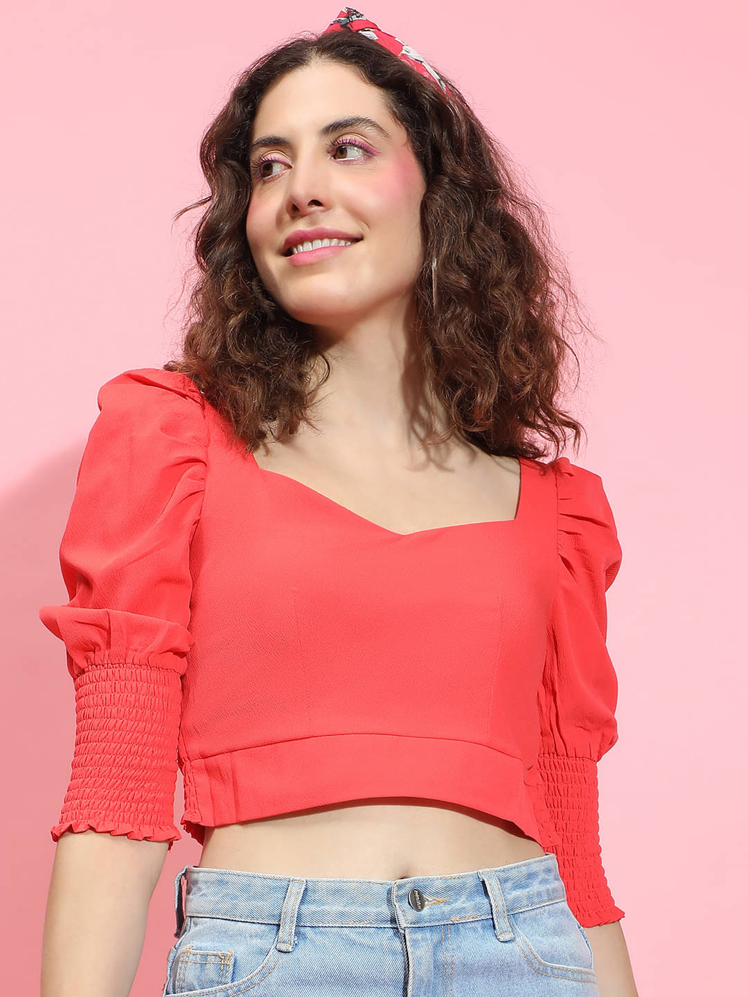 Oxolloxo Women's Polyester Regular Top ( Red )     			Oxolloxo Women's Polyester Regular Top ( Red )
