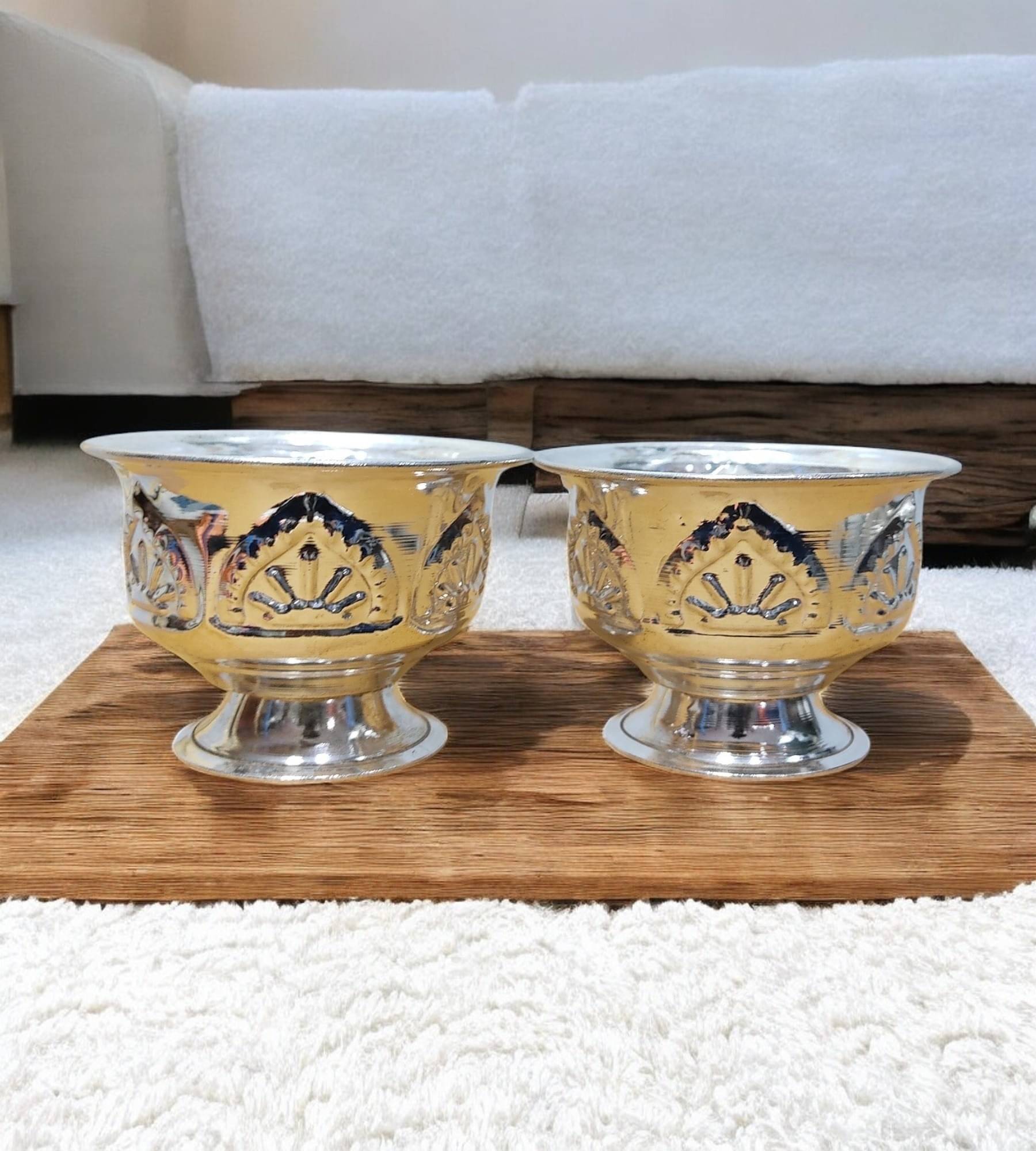     			Sigaram Brass 2.5 Inch Kum Kum Bharani Cup For Home Poja decore K4559