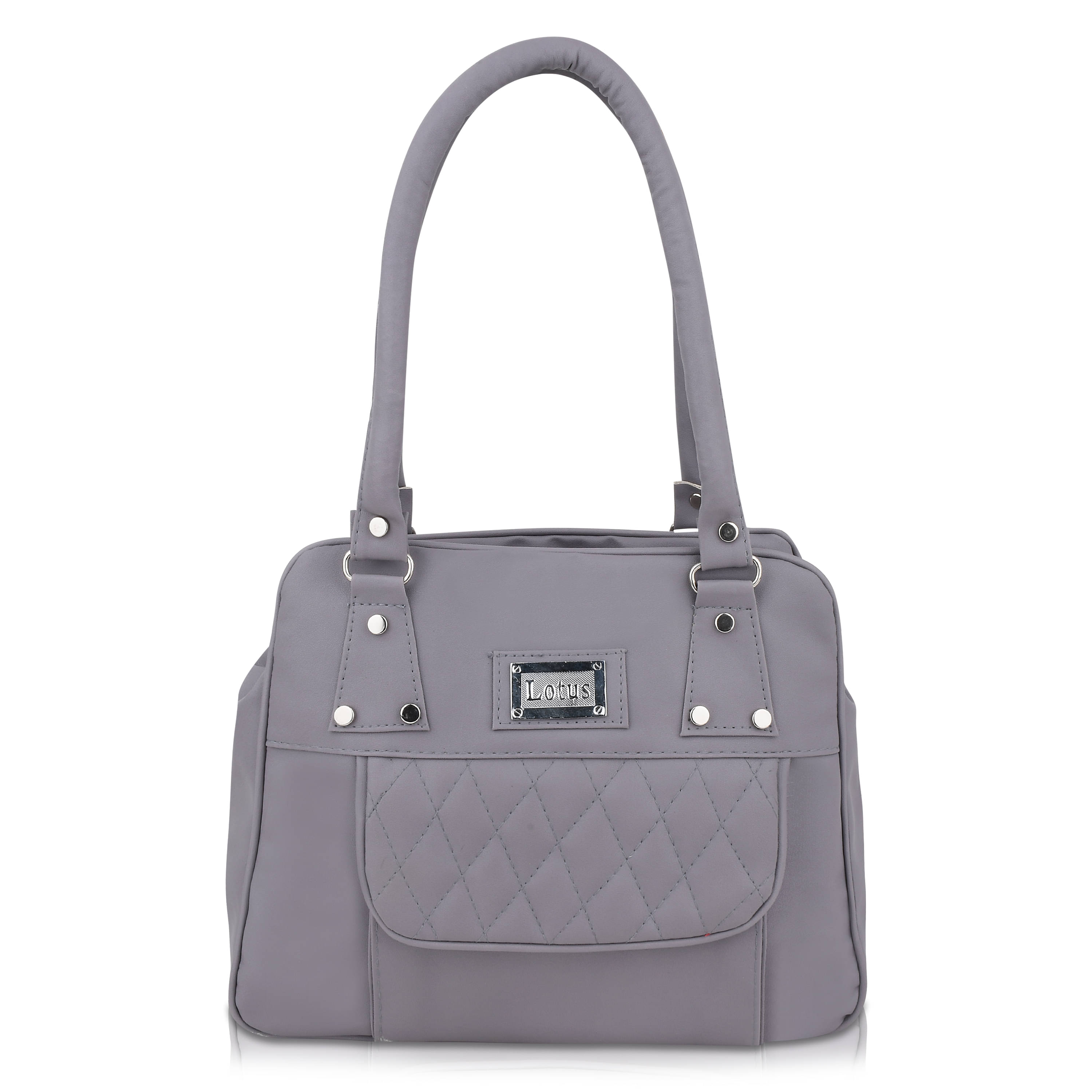     			The monaina crapt Shoulder Bag PU Set of 1 ( Grey )