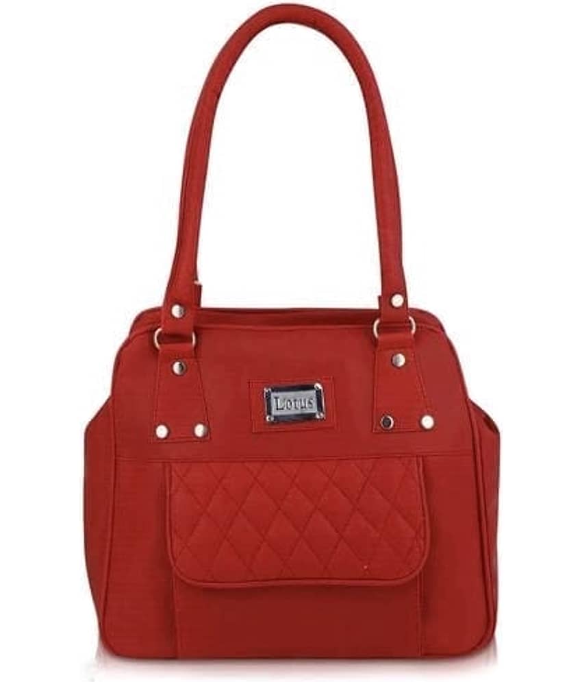 The monaina crapt Shoulder Bag PU Set of 1 ( Red ) - Handbags | Buy online on ZillyBuy