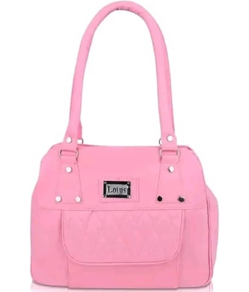 The monaina crapt Shoulder Bag PU Set of 1 ( Pink ) - Handbags | Buy online on ZillyBuy