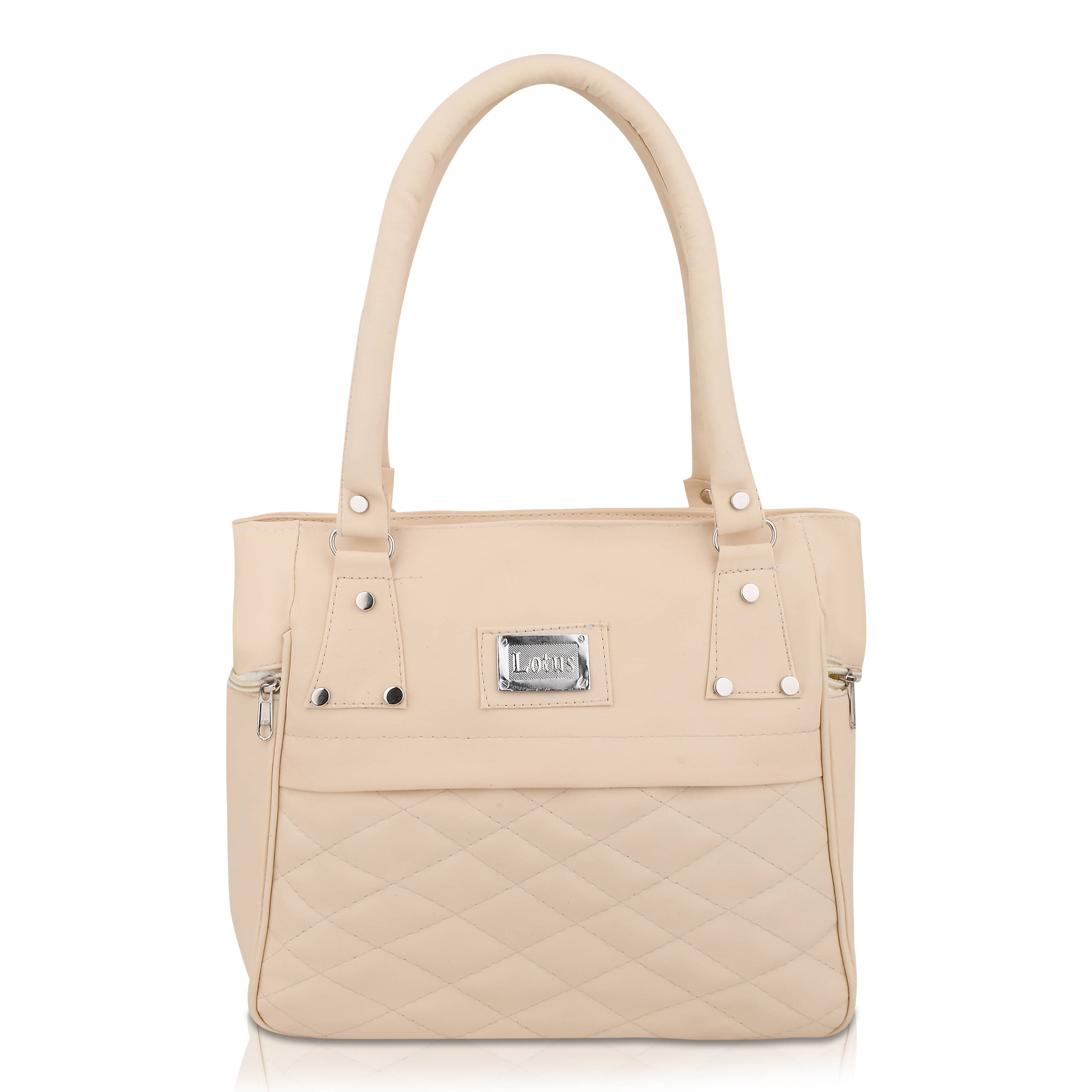     			The monaina crapt Shoulder Bag PU Set of 1 ( Beige )
