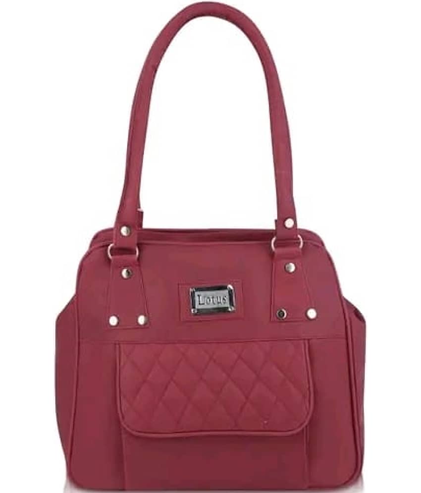 The monaina crapt Shoulder Bag PU Set of 1 ( Maroon ) - Handbags | Buy online on ZillyBuy