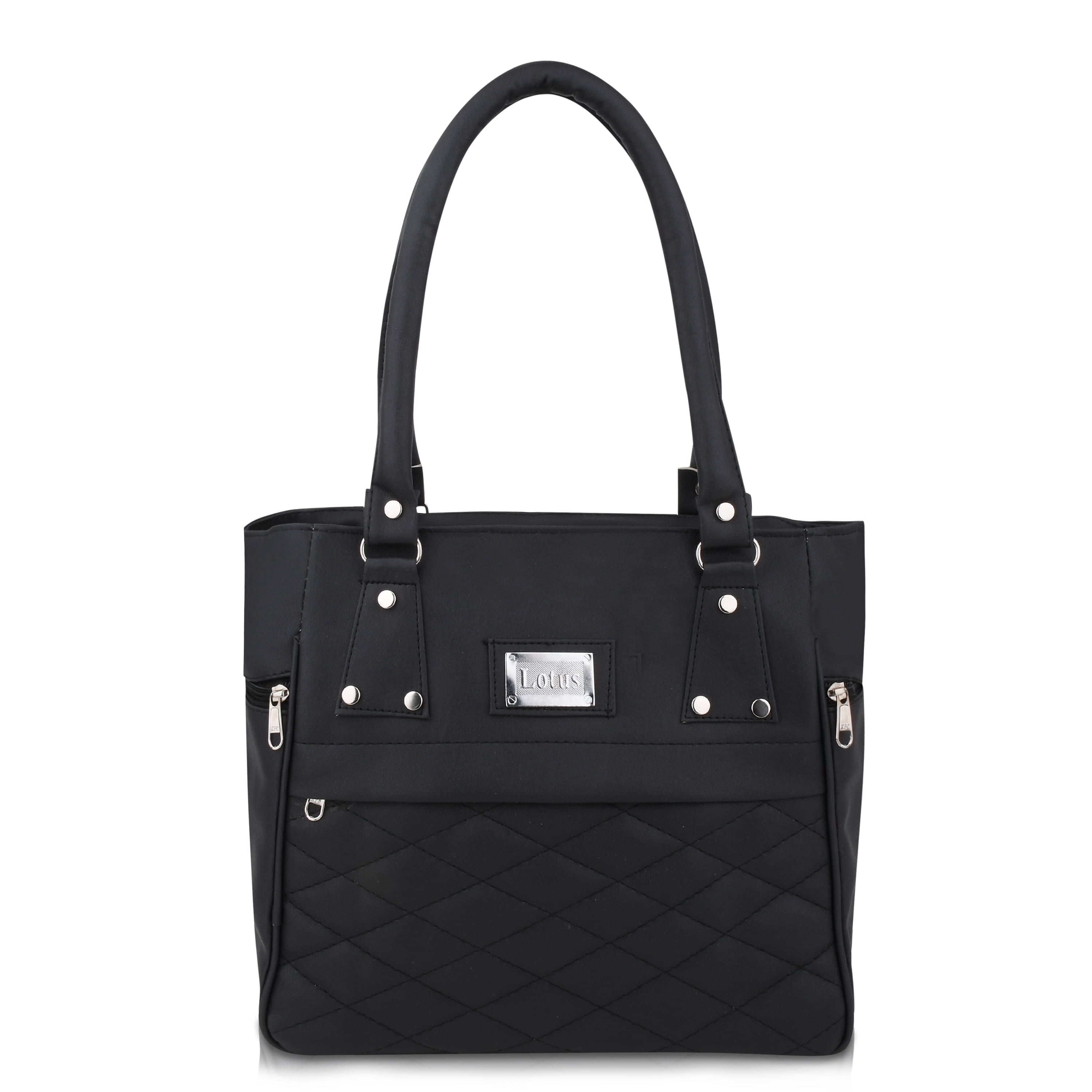     			The monaina crapt Shoulder Bag PU Set of 1 ( Black )