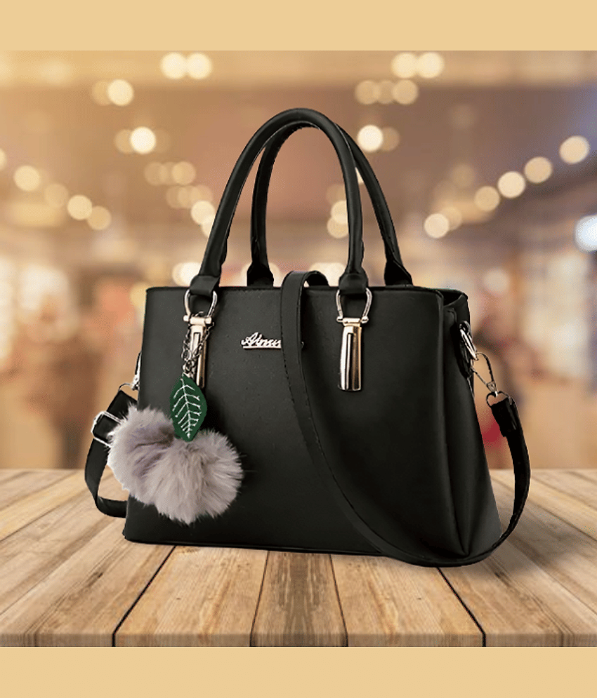 The monaina crapt Shoulder Bag PU Set of 1 ( Black ) - Handbags | Buy online on ZillyBuy