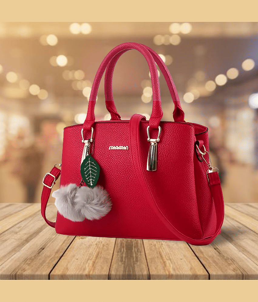 The monaina crapt Shoulder Bag PU Set of 1 ( Red ) - Handbags | Buy online on ZillyBuy