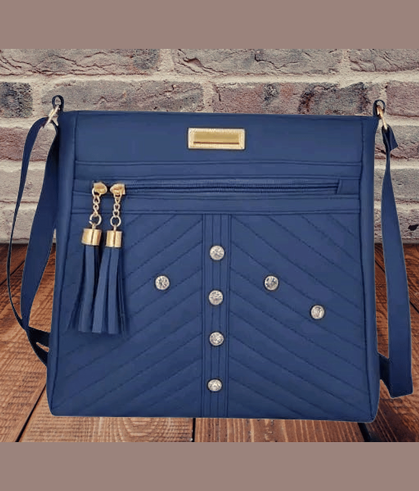The monaina crapt Sling Bag PU Set of 1 ( Grey ) - Handbags | Buy online on ZillyBuy