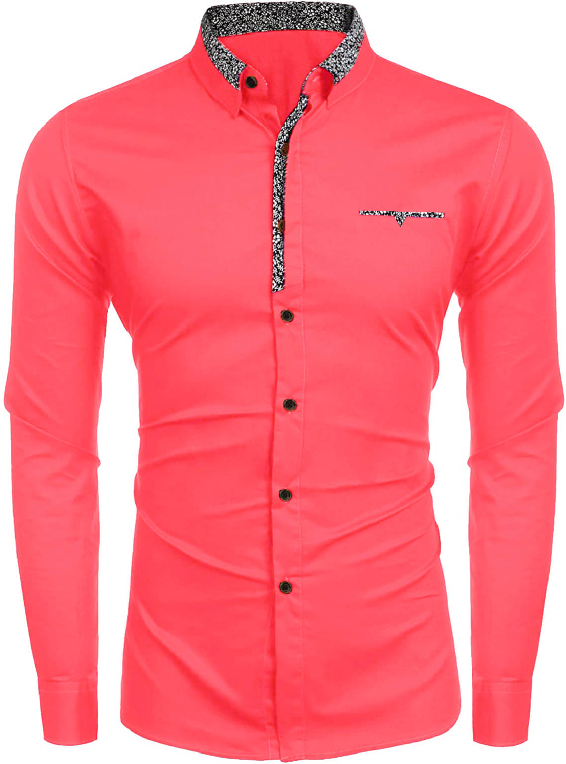     			WEBRIC Cotton Blend Regular Fit Full Sleeves Men's Formal Shirt - Fluorescent Pink ( Pack of 1 )