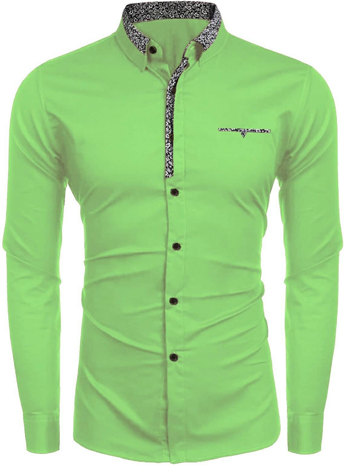 WEBRIC Cotton Blend Regular Fit Full Sleeves Men's Formal Shirt - Mint Green ( Pack of 1 ) WEBRIC Cotton Blend Regular Fit Full Sleeves Men's Formal Shirt - Mint Green ( Pack of 1 )