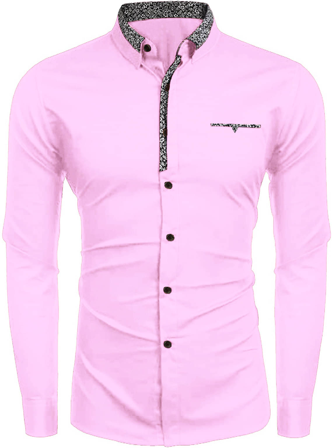 WEBRIC Cotton Blend Regular Fit Full Sleeves Men's Formal Shirt - Pink ( Pack of 1 ) WEBRIC Cotton Blend Regular Fit Full Sleeves Men's Formal Shirt - Pink ( Pack of 1 )
