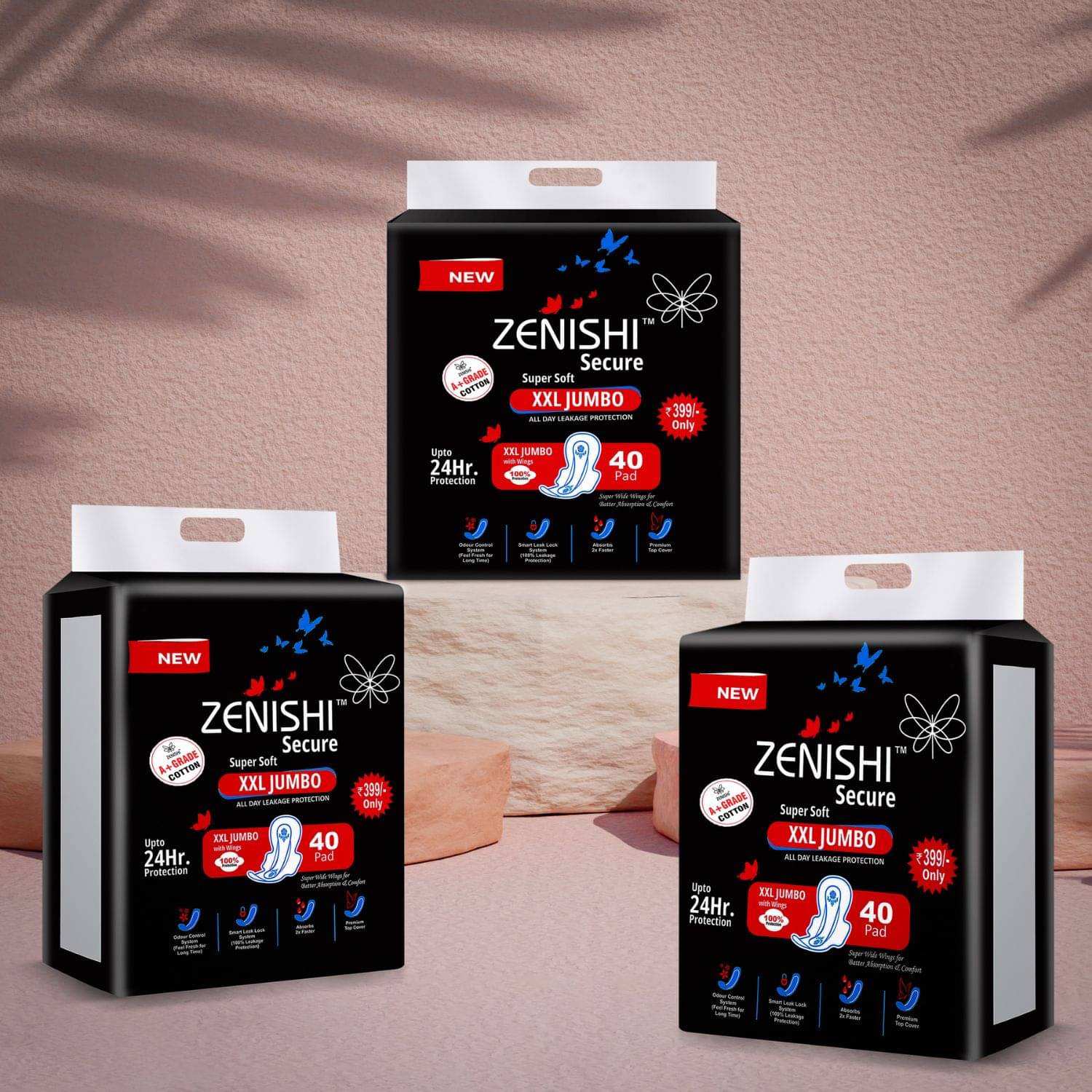 ZENISHI Cottony XXL Regular Sanitary Pad ZENISHI Cottony XXL Regular Sanitary Pad