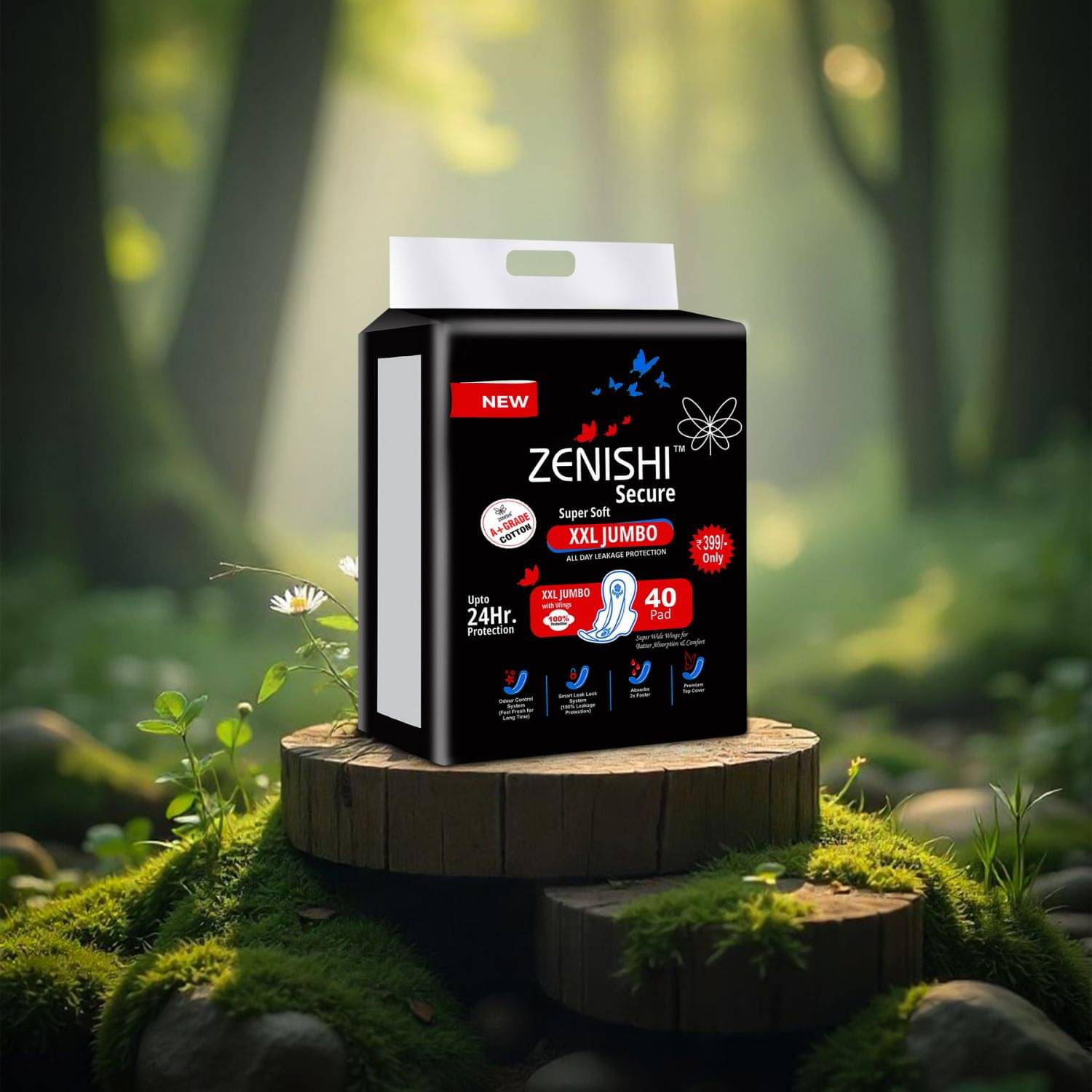     			ZENISHI Cottony XXL Regular Sanitary Pad