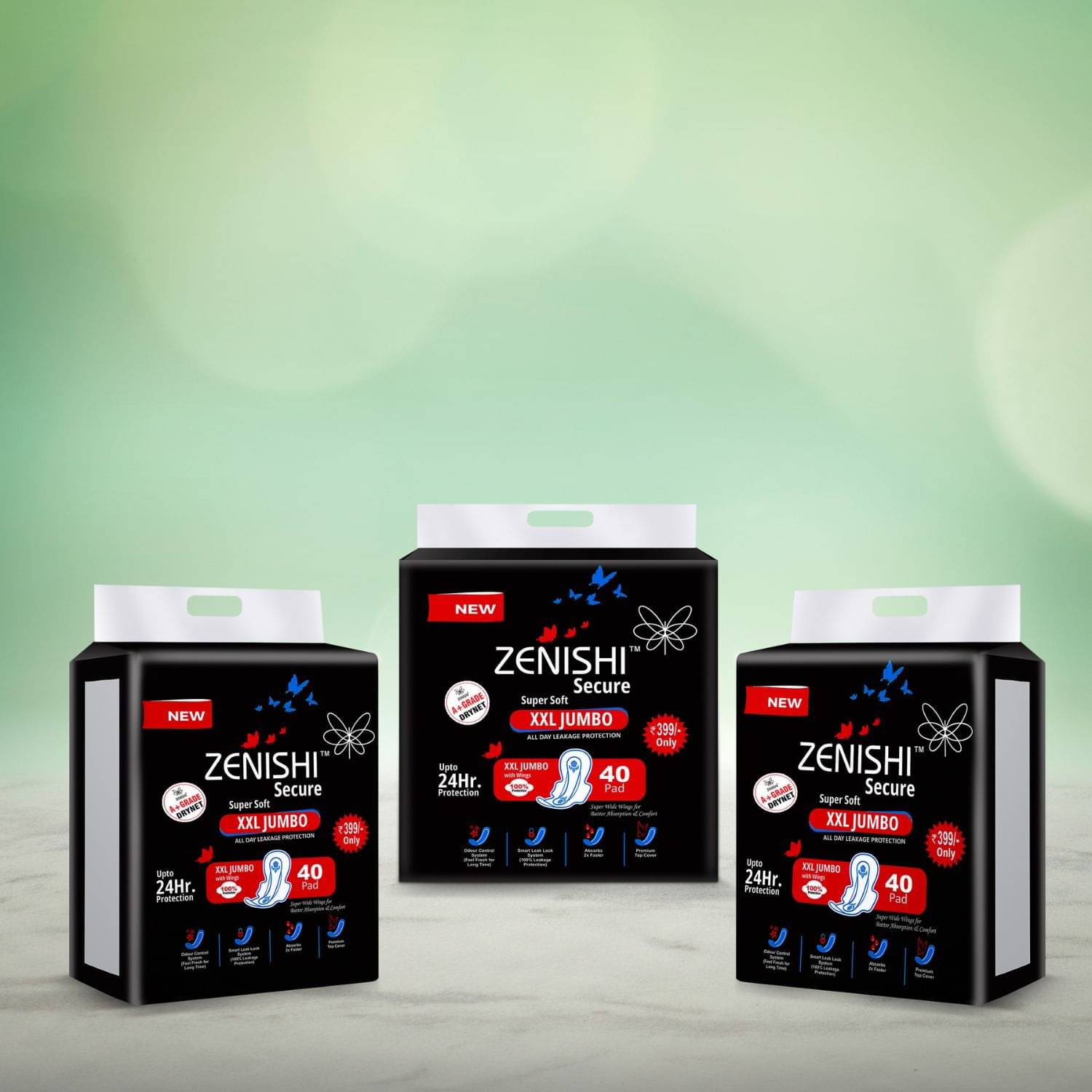     			ZENISHI Dry XXL Regular Sanitary Pad