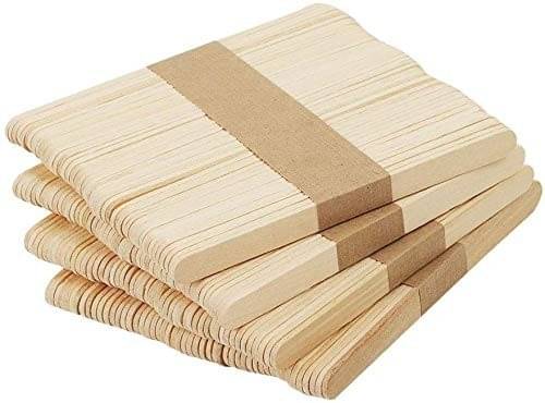 freedy 100 White Wooden Craft Stick Premium Natural Wooden Piece Ice Cream Sticks freedy 100 White Wooden Craft Stick Premium Natural Wooden Piece Ice Cream Sticks