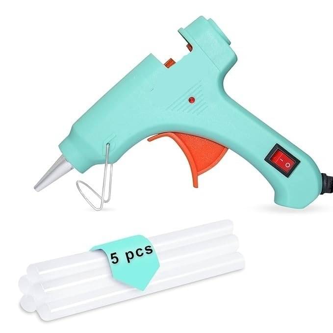 Freedy 20 Watt Corded Electric Hot Melt Glue Gun, Trigger Feed with 5 glue stick Freedy 20 Watt Corded Electric Hot Melt Glue Gun, Trigger Feed with 5 glue stick