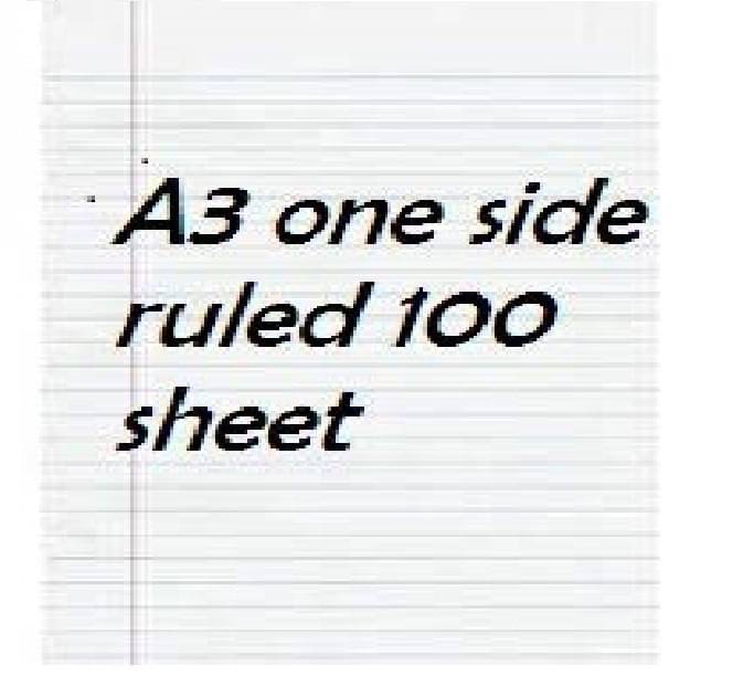     			freedy A3 Size one Side Ruled 100 white  Sheets for School, Colleges, Project, Assignments, Practical Etc Multipurpose