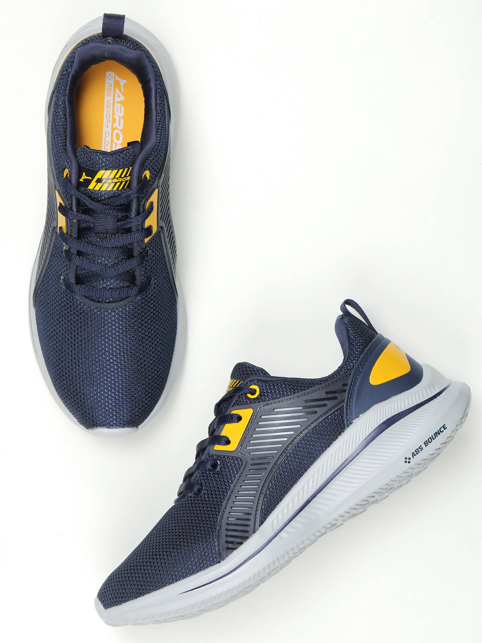     			Abros CROWN-O Mustard Men's Sports Running Shoes