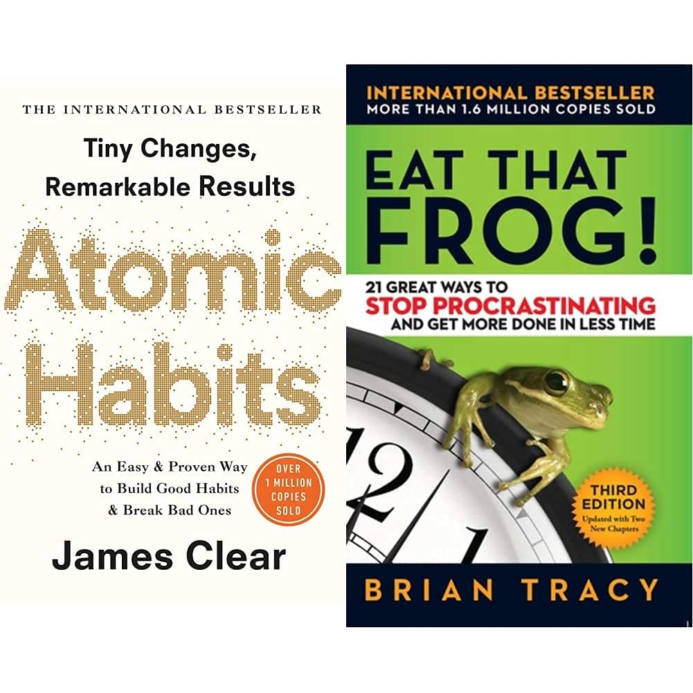     			Atomic Habits- James Clear+Eat That Frog
