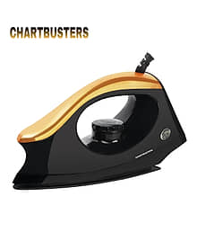 CHARTBUSTERS MJ Black 1000 watt Dry Iron