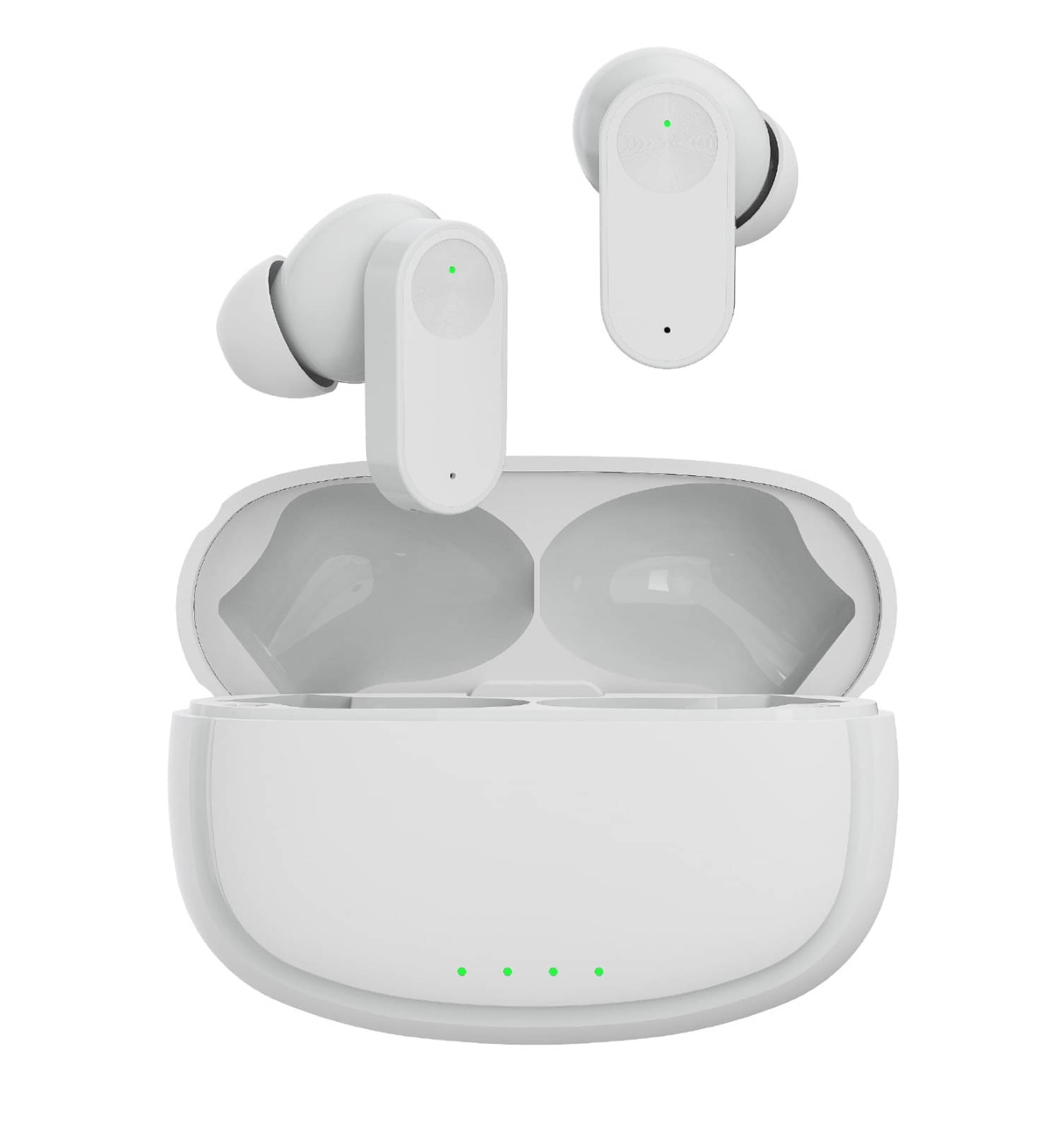    			COREGENIX NORD BUDS Bluetooth True Wireless (TWS) In Ear 35 Hours Playback Low Latency,Powerfull bass IPX5(Splash & Sweat Proof) White
