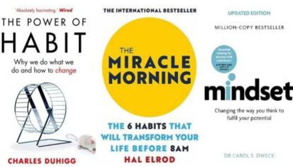 Combo 3 Self-Help Book: The Miracle Morning, The Power Of Habit, Mindset Paperback Combo 3 Self-Help Book: The Miracle Morning, The Power Of Habit, Mindset Paperback