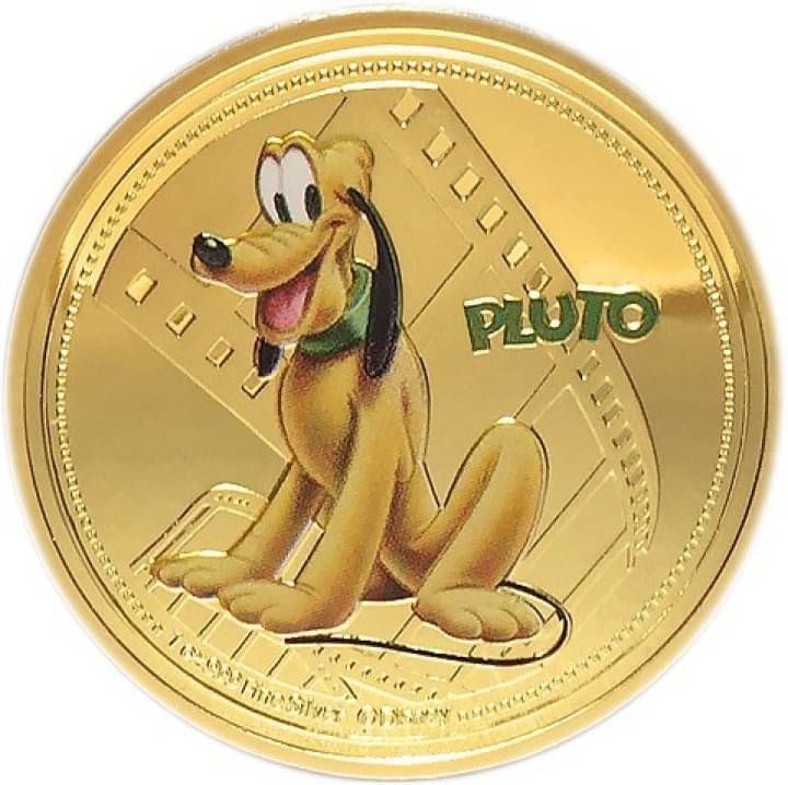 Disney Classics Coin Collection - Mickey's Friend Pluto Gold Plated Coin     			Disney Classics Coin Collection - Mickey's Friend Pluto Gold Plated Coin