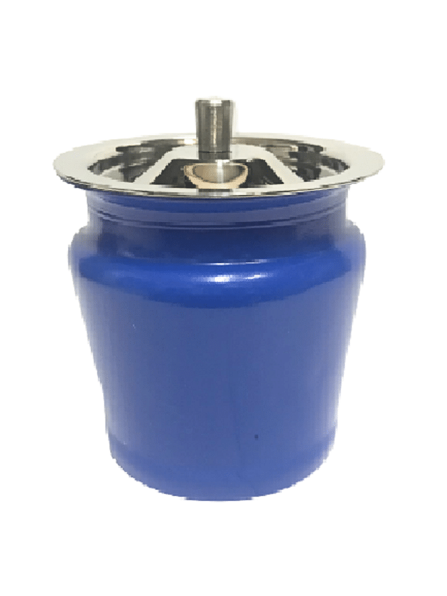     			Dynore 1 Ghee Pot Steel Navy Blue Oil Container ( Set of 1 )