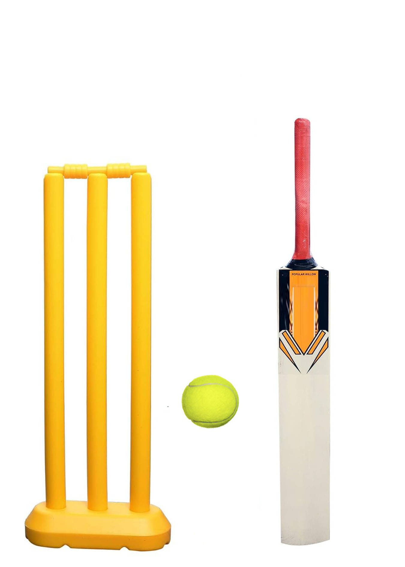 EmmEmm Kids Combo of 3 No. Cricket Bat+ Wicket Set+ Ball (7-10 Year Age)) EmmEmm Kids Combo of 3 No. Cricket Bat+ Wicket Set+ Ball (7-10 Year Age))