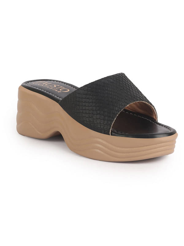     			Fausto Black Women's Flats