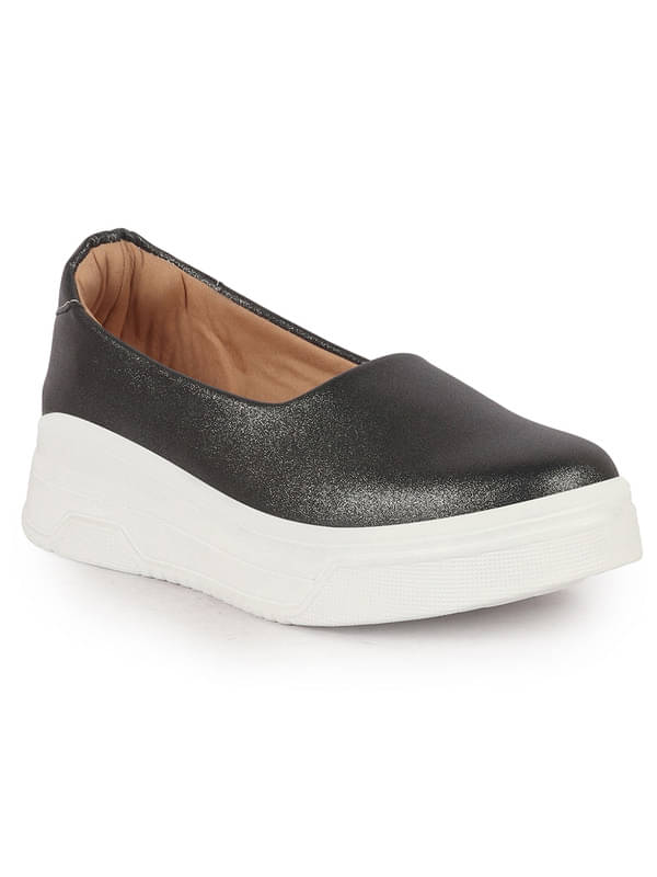     			Fausto Dark Grey Women's Slip On