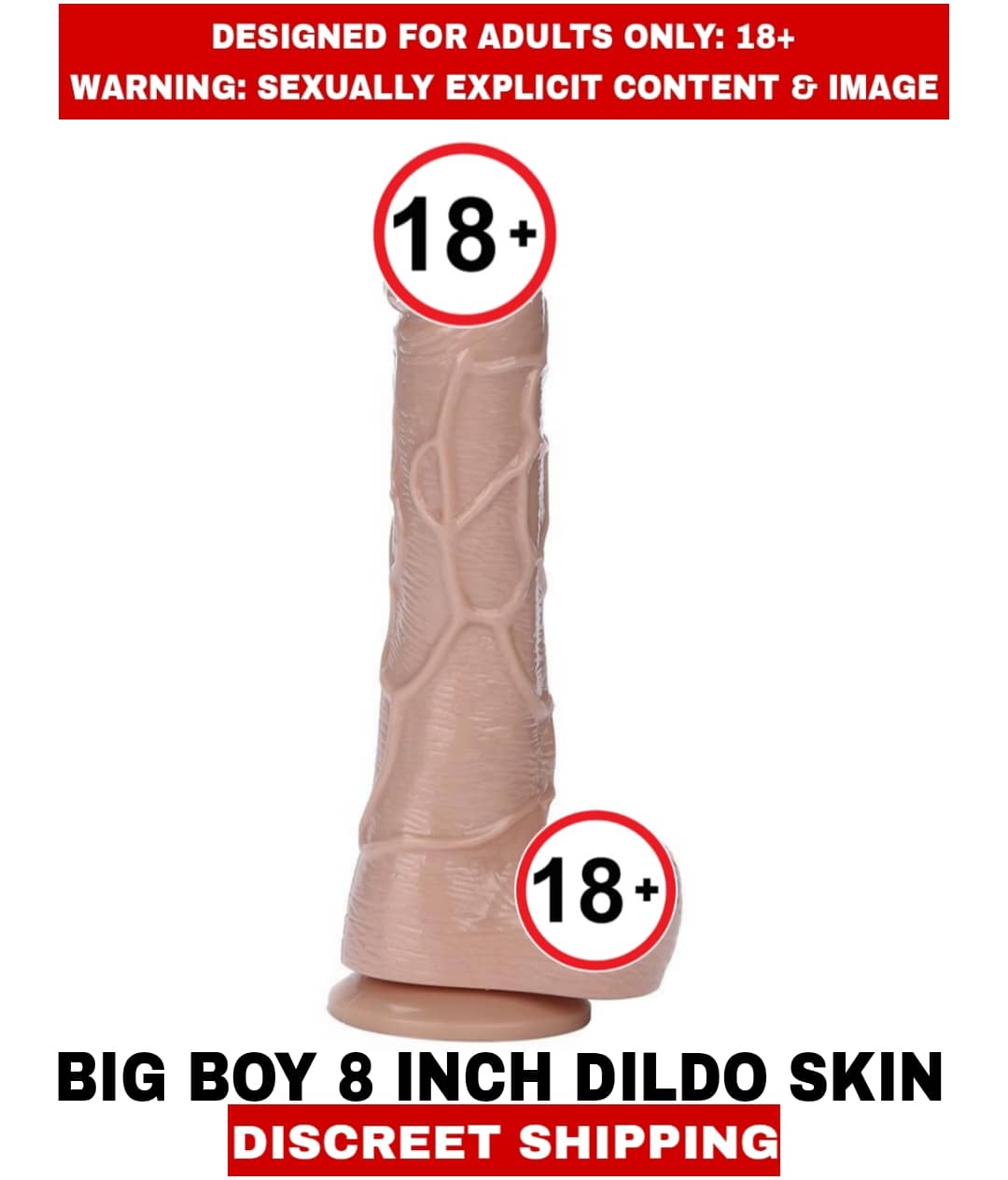 Female Sex Toys Real skin Big Boy 8inch Silicon Dildo For Women