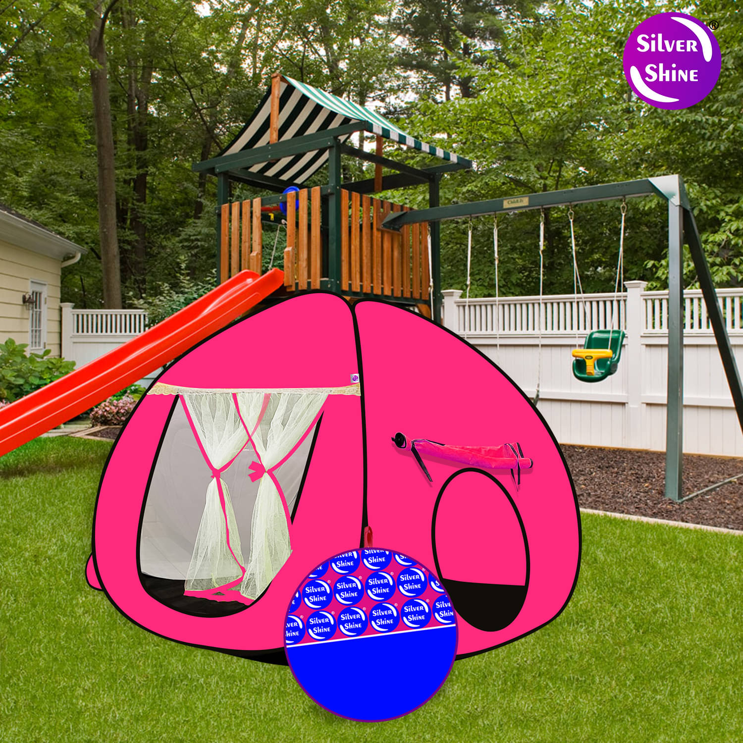 Foldable delightful patterns Popup Kids Play Tent House for Multi Purpose Foldable delightful patterns Popup Kids Play Tent House for Multi Purpose