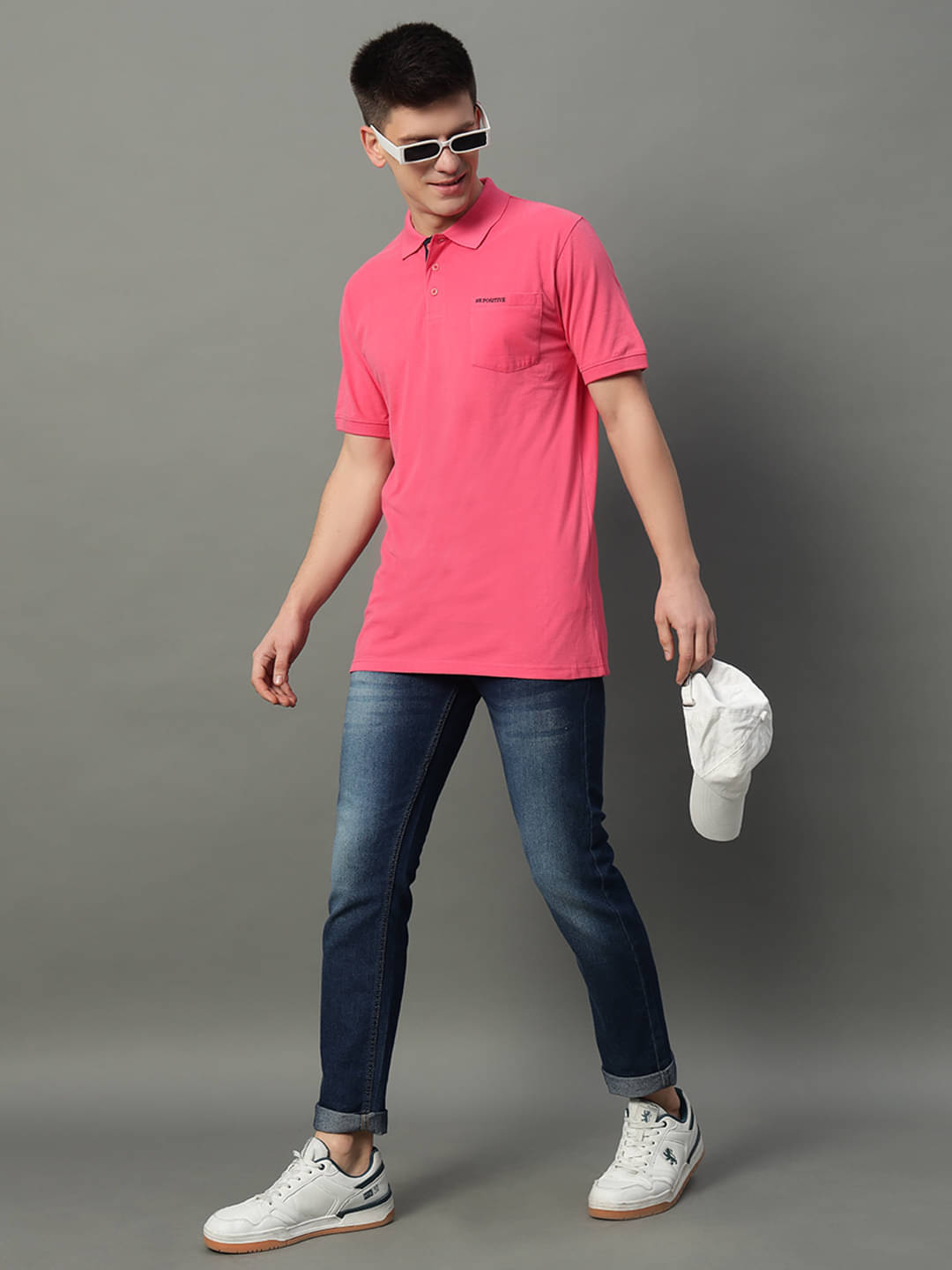 GET GOLF Pack of 1 Cotton Blend Regular Fit Self Design Half Sleeves Men's Polo T Shirt ( Pink ) GET GOLF Pack of 1 Cotton Blend Regular Fit Self Design Half Sleeves Men's Polo T Shirt ( Pink )