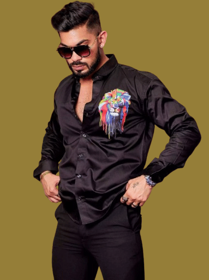 IQIVLI Cotton Blend Regular Fit Self Design Full Sleeves Men's Casual Shirt - Black ( Pack of 1 ) IQIVLI Cotton Blend Regular Fit Self Design Full Sleeves Men's Casual Shirt - Black ( Pack of 1 )