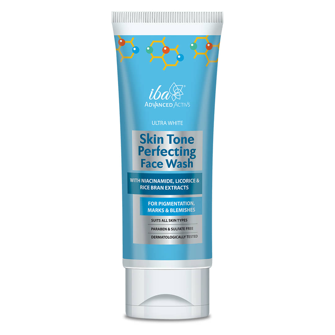 Iba Advanced Activs Ultra White Skin Tone Perfecting Face Wash, 100ml, (Pack of 1)
