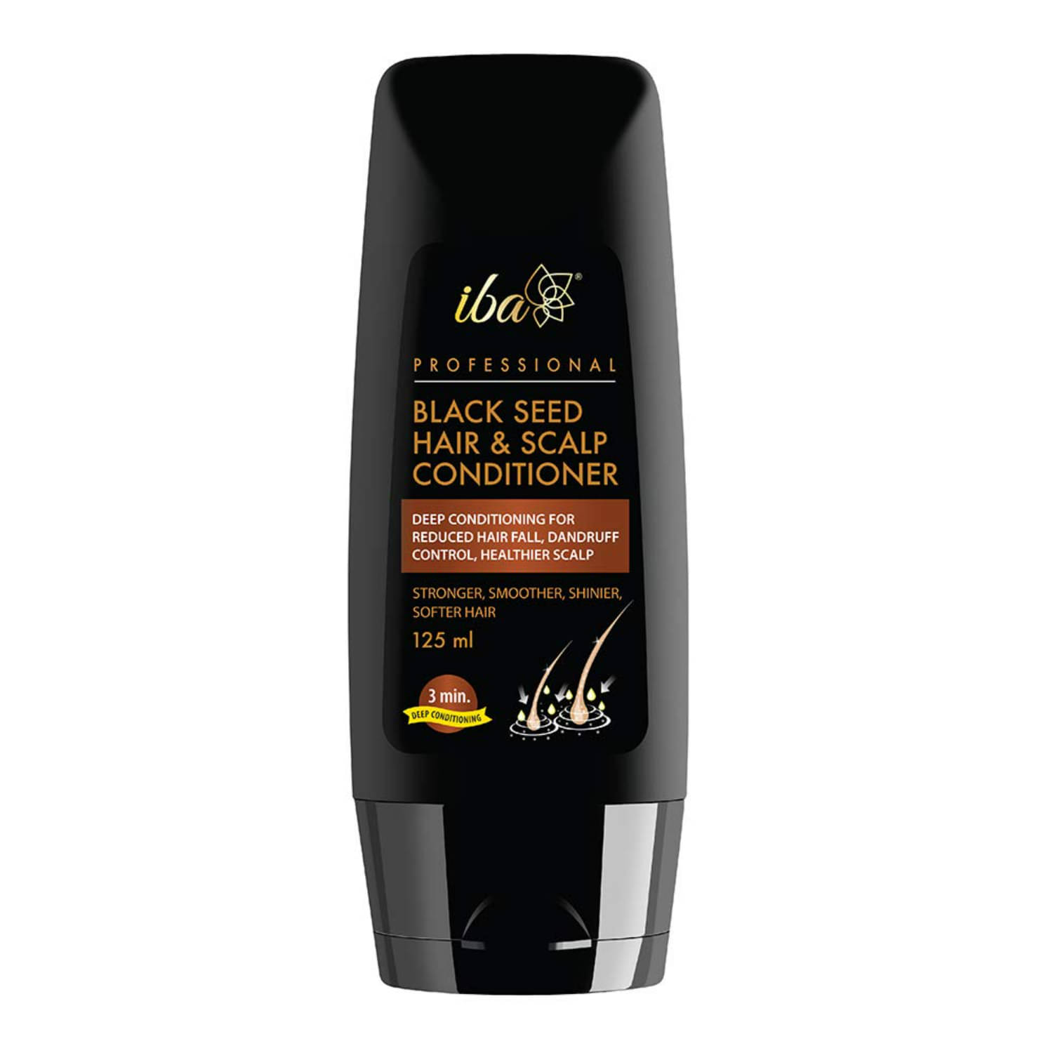 IbaProfessional Black Seed Hair Scalp Conditioner For Hair Fall Dandruff Itchy Scalp, 125ml, (Pack of 1) IbaProfessional Black Seed Hair Scalp Conditioner For Hair Fall Dandruff Itchy Scalp, 125ml, (Pack of 1)