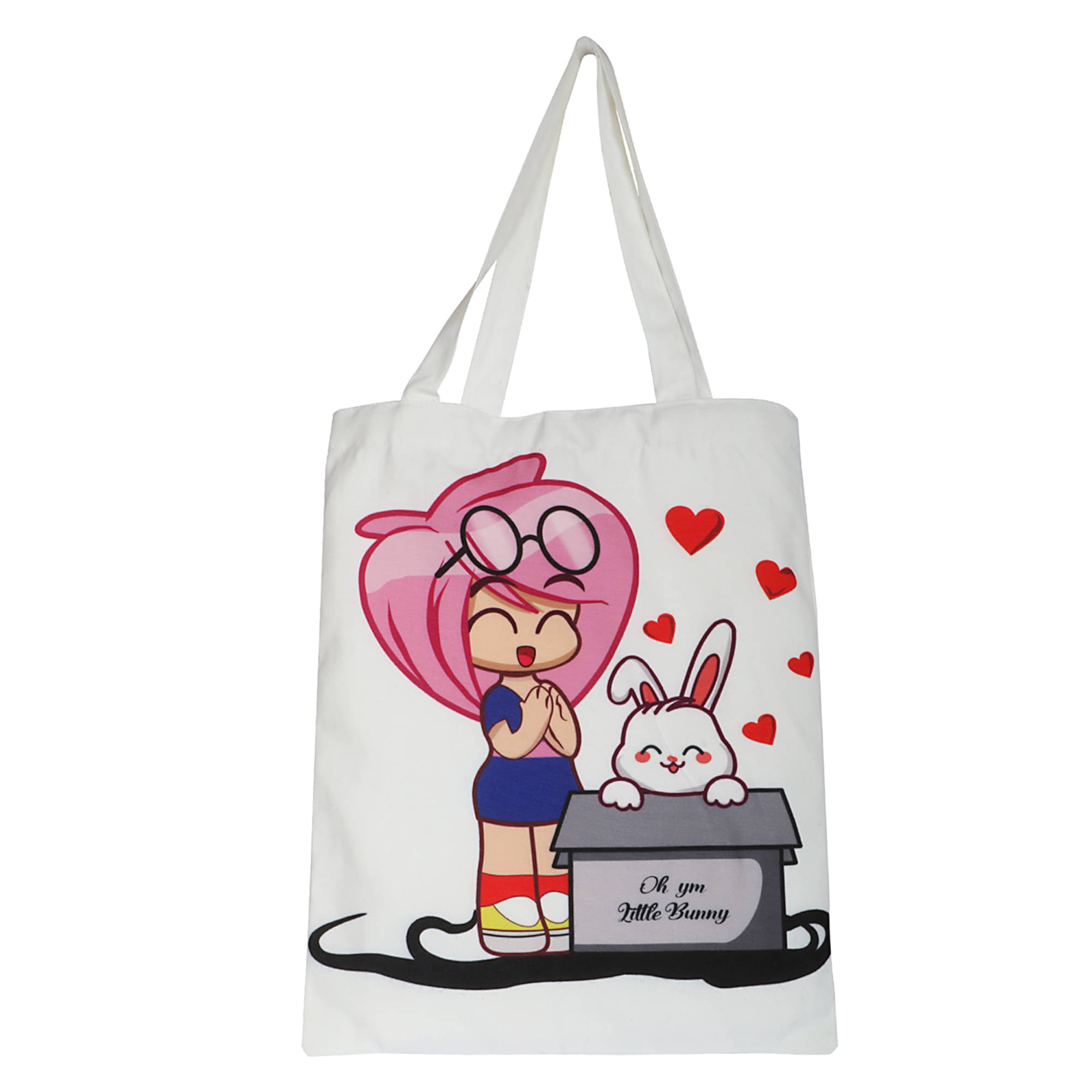     			Jellify Tote Bag Canvas Set of 1 ( Grey )