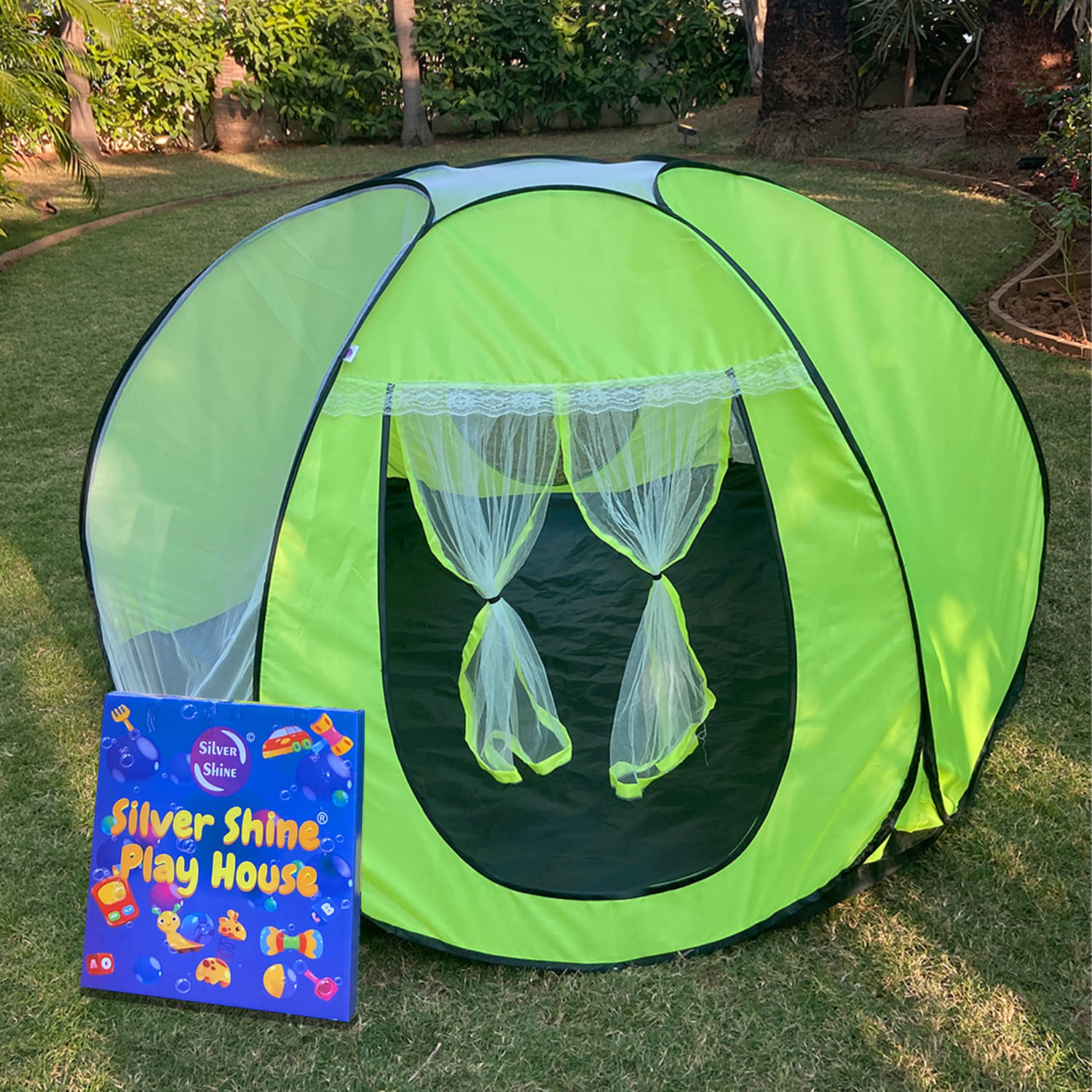     			Kids Star Tent Play House Patterns Foldable Popup for Boys & Girls