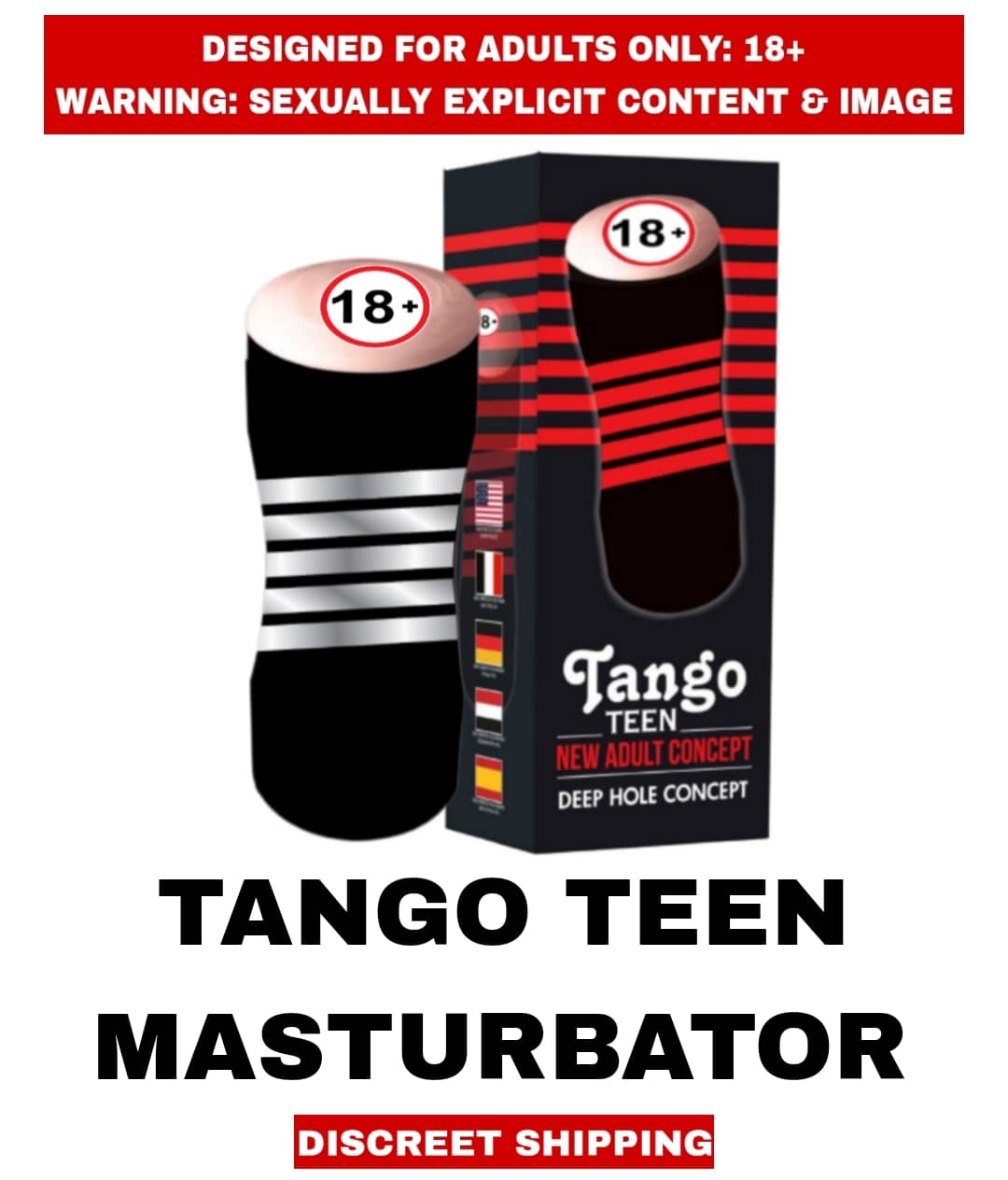 Male Sex Toys Tango Teen Deep Hole Silicon Masturbator Cup Mini Fleshtight For Men