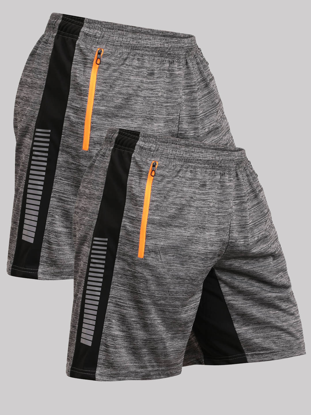 NEVER LOSE Grey Polyester Men's Cycling Shorts ( Pack of 2 ) NEVER LOSE Grey Polyester Men's Cycling Shorts ( Pack of 2 )