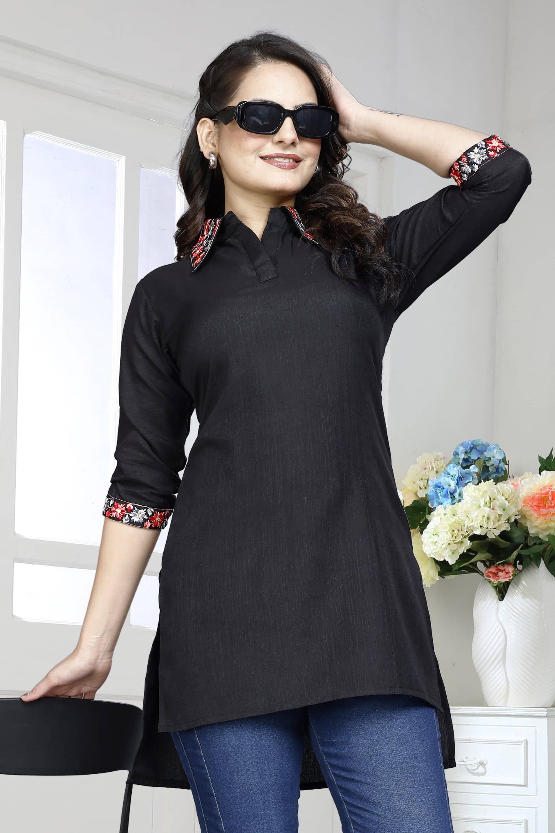 Rayon Short Kurti For Women (Pack of 1) Rayon Short Kurti For Women (Pack of 1)