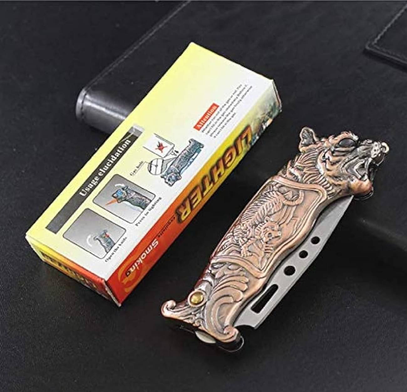     			Peshkar Gold Iron Cigarette Lighter ( Pack of 1 )