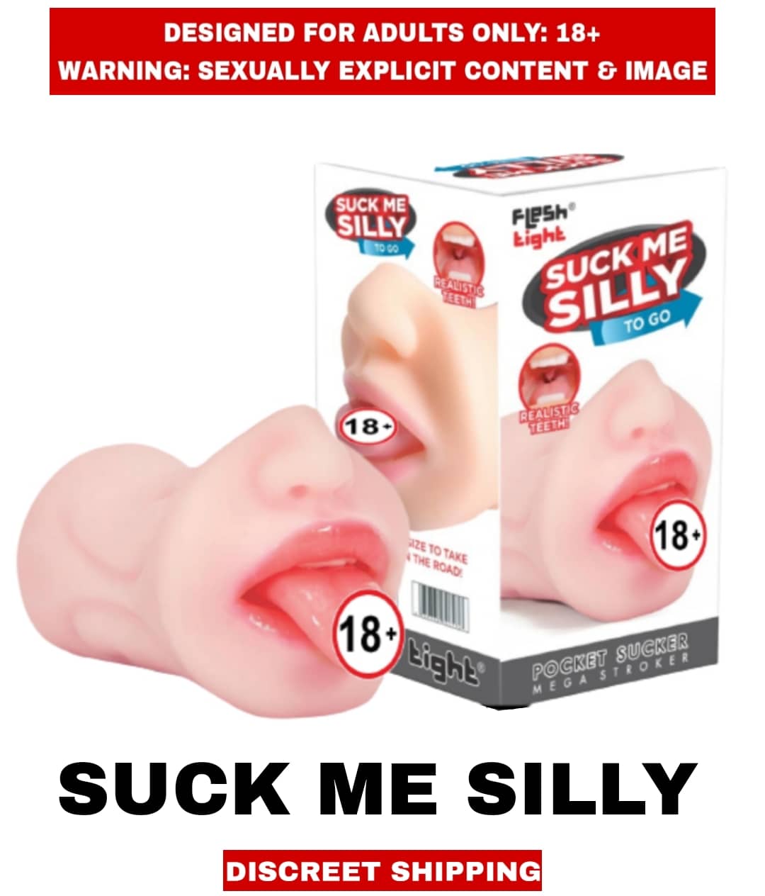 Premium Quality New Sexy toy Real Fell Mouth Suck Me Silly Silicon Masturbator Mini Doll For Men